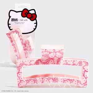 Kitsch x Hello Kitty Jumbo Claw Clip in Pink Kitty Faces